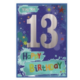 Simon Elvin Juvenile Boy 13th Birthday Card (Pack of 6)
