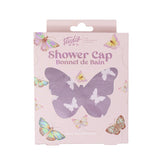 Studio Dry Waterproof Purple Butterfly Shower Cap