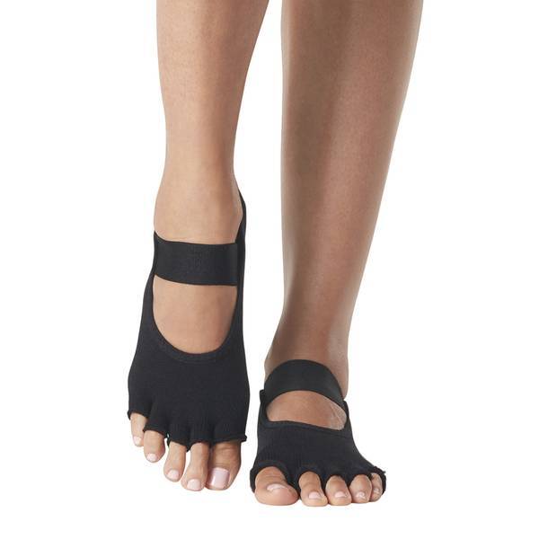 Toesox Womens Mia Nude Half Toe Socks