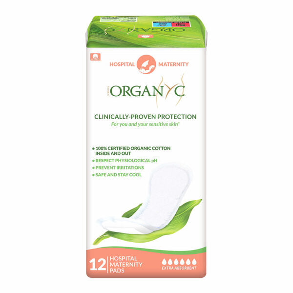 Organyc Maternity Pads (Hospital) 12's