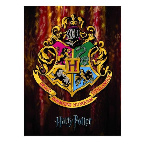 Harry Potter Hogwarts Crest Framed Canvas (80cm x 60cm)
