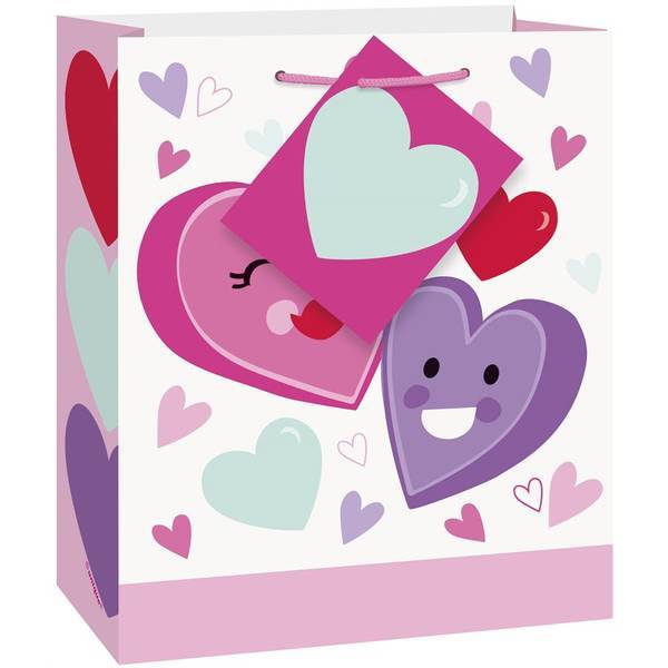 Unique Party Hearts Valentine`s Day Gift Bag