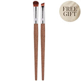 Dr Botanicals Coffee Ground Set Of 2 Eye Brushes