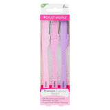 Brushworks Precision Eyebrow Razor (Pack of 3)