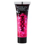 Moon Glow - Neon UV Chunky Glitter Gel - Magenta