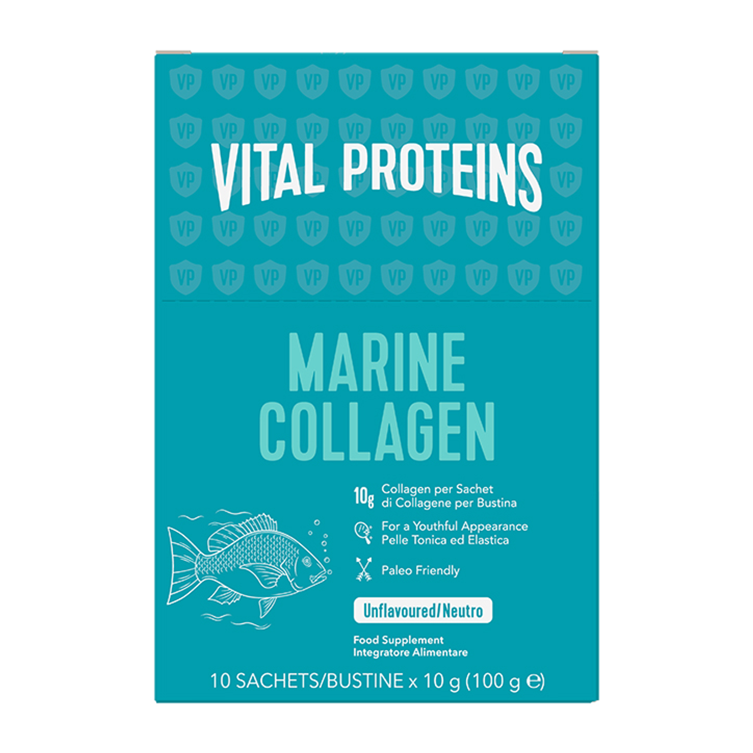Bioavailable Marine Collagen Peptides Food Supplement 10 Sachets