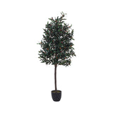 Livingandhome artificial olive tree decorative plant 120cm, imported from the UK