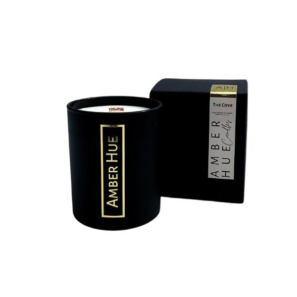 Amber Hue Candles - The Cove Deluxe Candle - Soy Wax - 200g