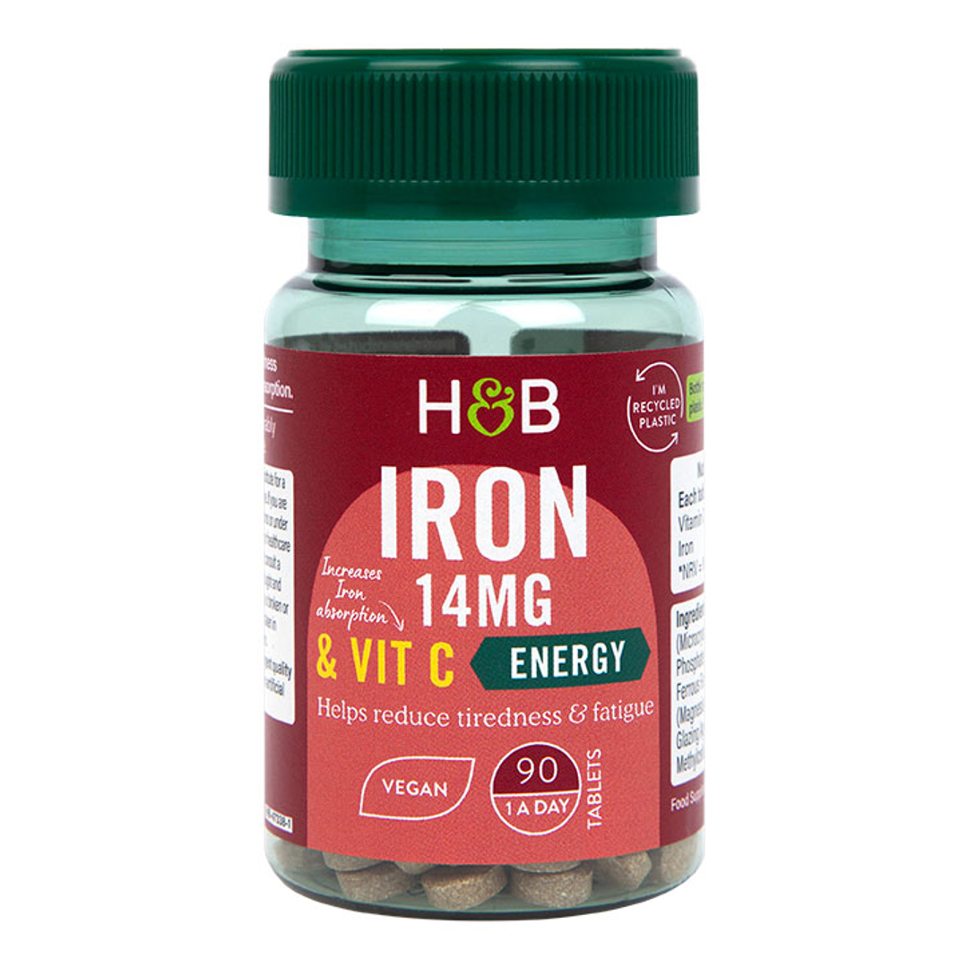 Holland Barrett Iron Vitamin C 14mg 90 Tablets