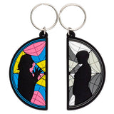 Wednesday ´Friendship´ PVC Keyring Set (Pack of 2)