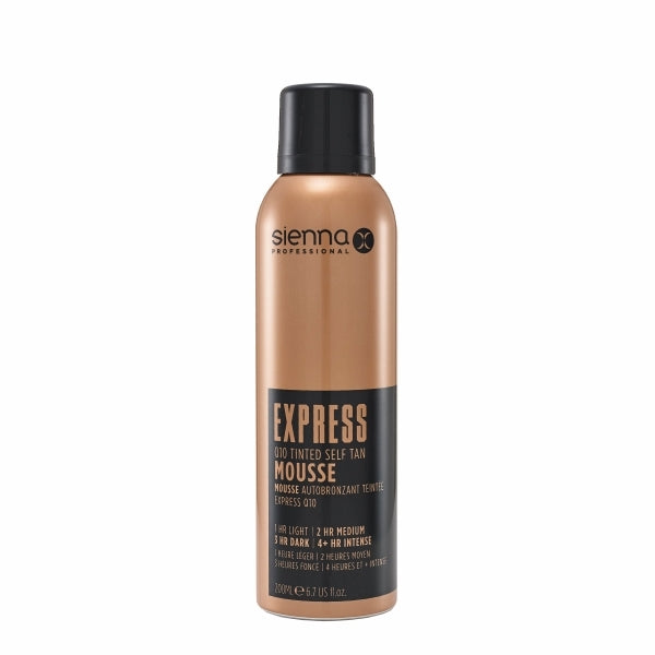 Sienna X EU EXPRESS Q10 Tinted Self Tan Mousse 200ml Light-Dark