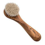 Hydrea London Glow Olive Wood Facial Brush with Natural Bristle