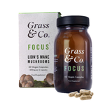 Lion's Mane Mushroom Focus Capsules with Ginseng & Omega-3 60 Vegan Capsules
