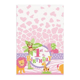 Unique Party Plastic Safari 1st Birthday Party Table Cover