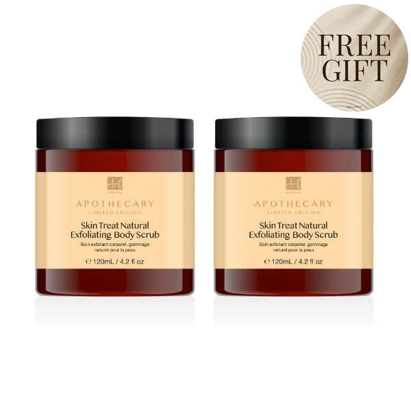 Dr Botanicals Skin Treat Exfoliating Body Scrub 120ml x 2