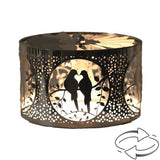 Aroma Candle Carousel Fan Shade 13cm Black - Doves