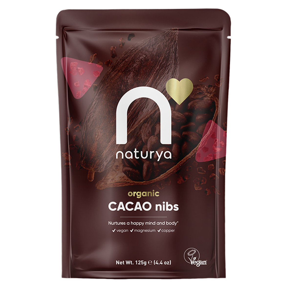 Organic Raw Cacao Nibs 125g