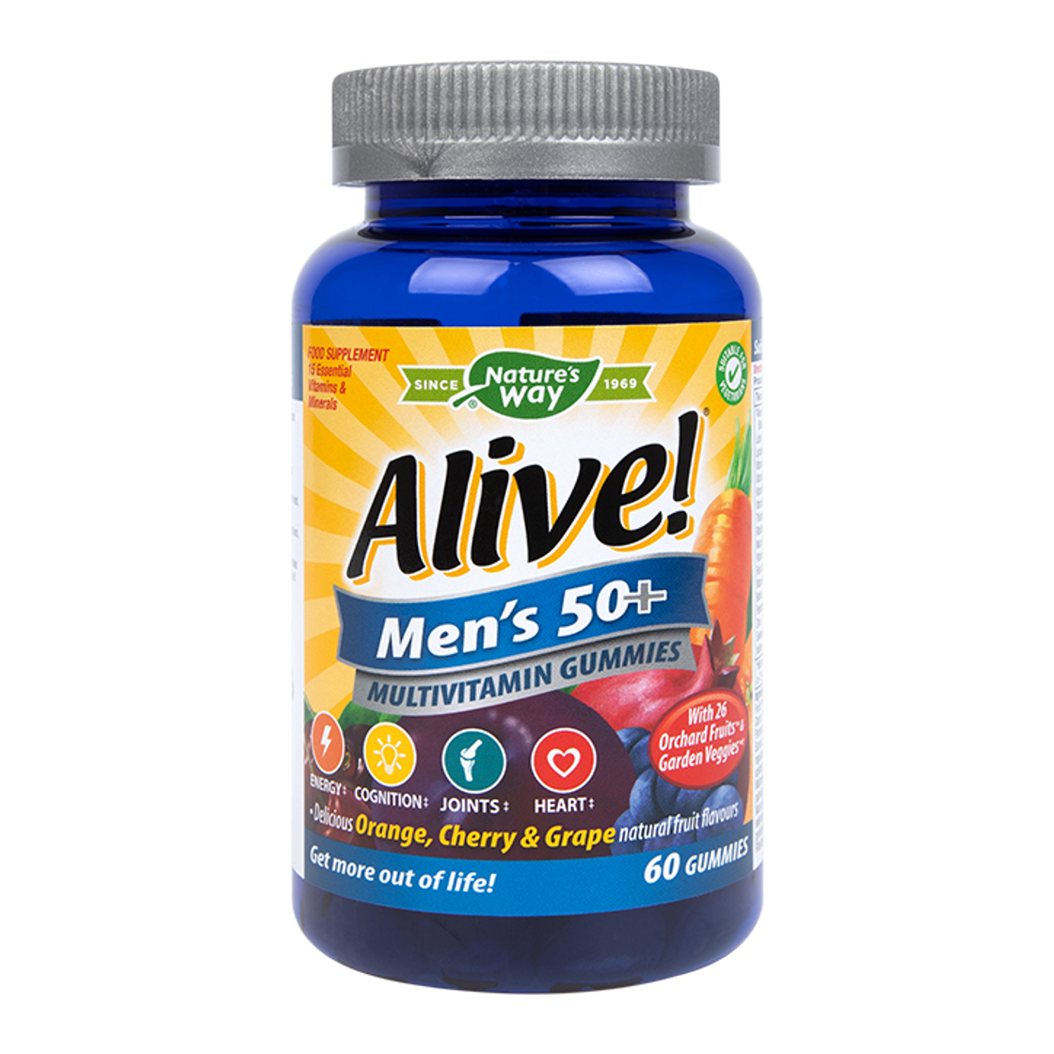 Men's 50+ Multivitamin and Mineral Support 60 Gummies