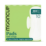Mooncup Medium Day Pads with Wings 10 Pack
