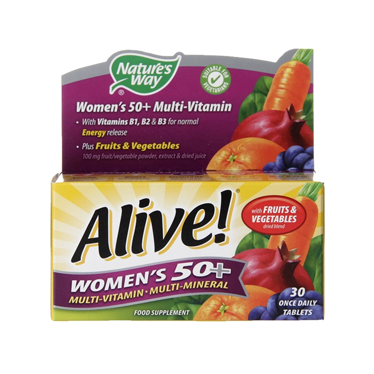 Multivitamin and Mineral Supplement for Women Over 50 30 Tablets