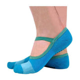 2 Pack Ladies Non Slip Yoga Socks With Straps 4-8