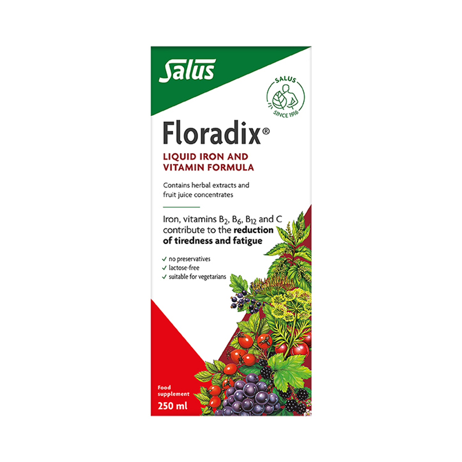 Liquid Iron Formula with B Vitamins and Vitamin C 250ml
