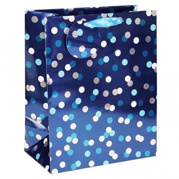 Eurowrap Spotted Party Bag (Pack of 6) (25cm x 10cm x 21cm)