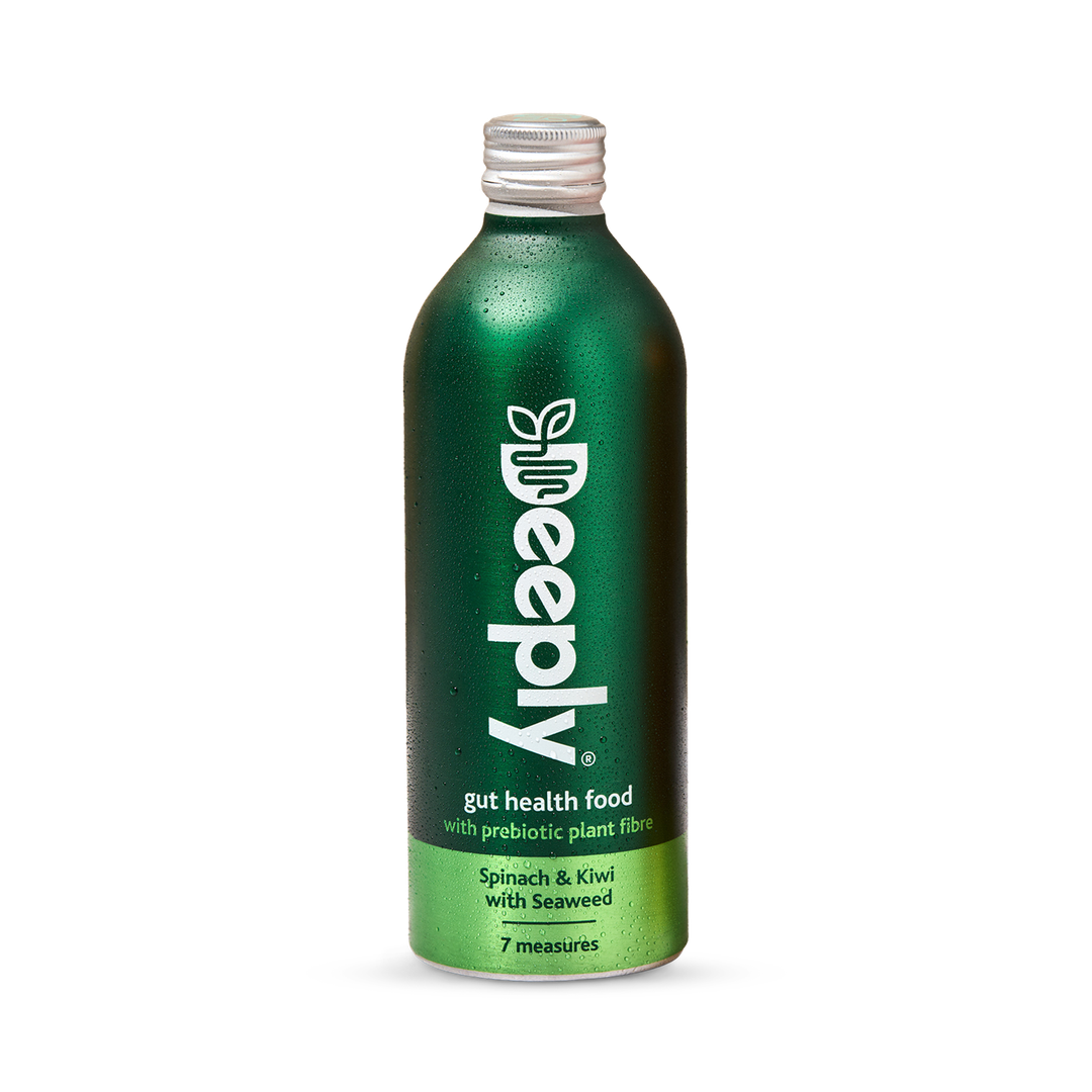 Deeply Gut Health Food With Prebiotic Plant Fibre Spinach Kiwi With Seaweed 455ml