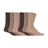 Mens 6 Pack Non Elastic Diabetic Socks 6-11