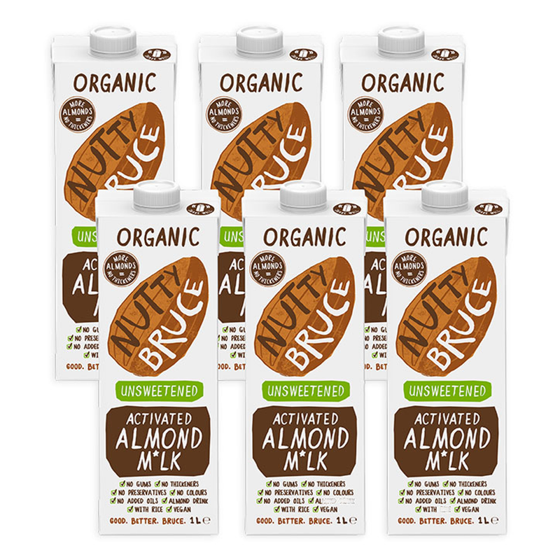 Bruce Activated Unsweetened Almond Mlk 6x 1L
