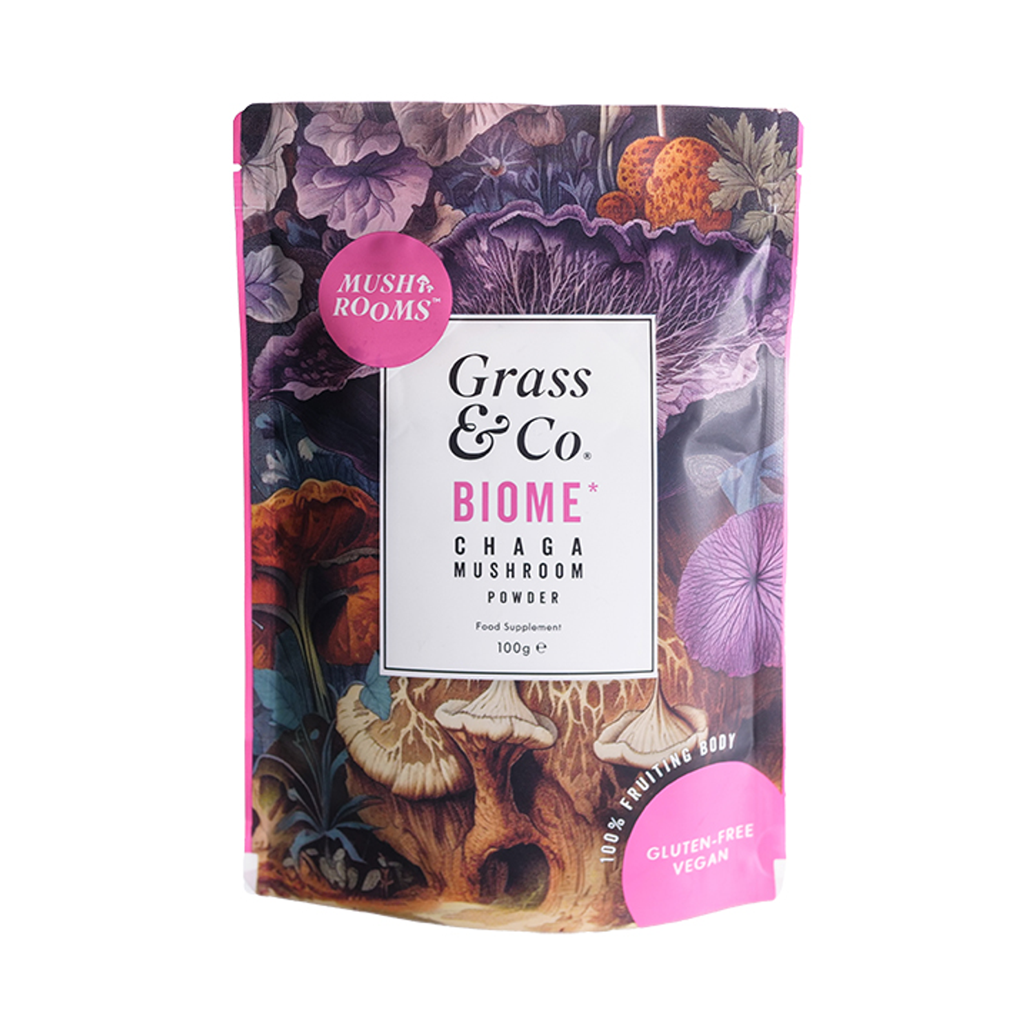 Chaga Mushroom Powder with Turmeric and Ginger 100g