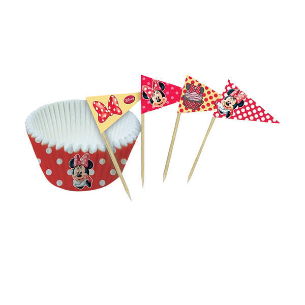 Disney Bistrot Muffin Cases With Picks (Pack of 48)