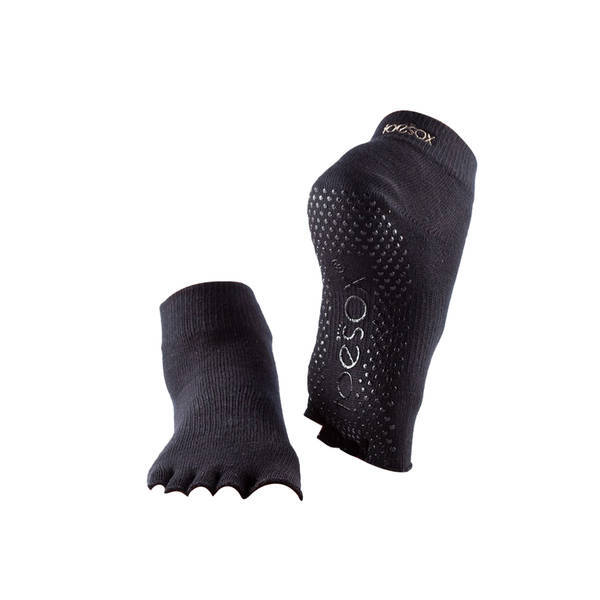 Toesox Womens Half Toe Socks (6-8.5)