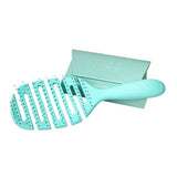 Magic Hair Brush Detangler Sea Green with Classic Wallet