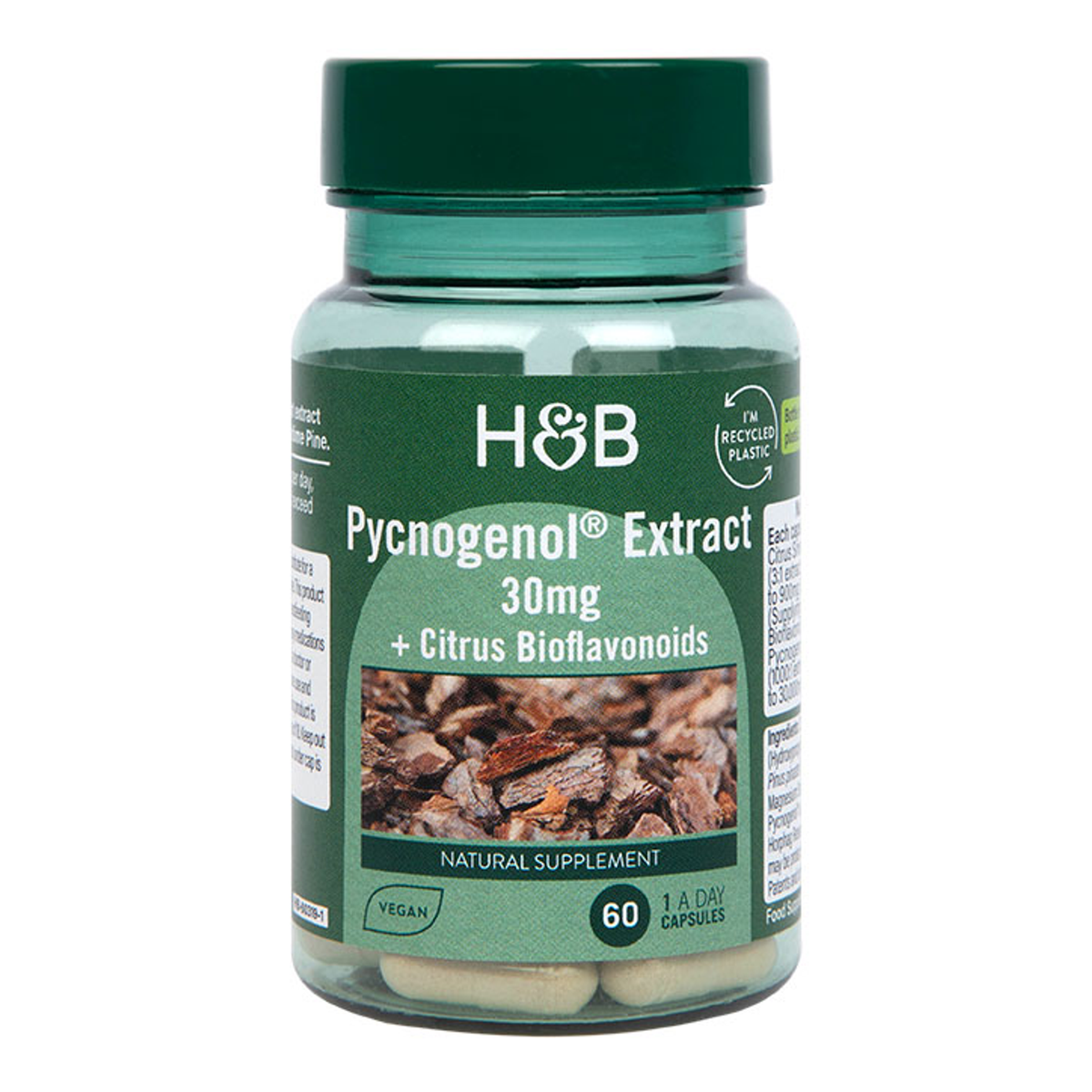 French Maritime Pine Bark Extract 30mg and Bioflavonoids 60 Capsules