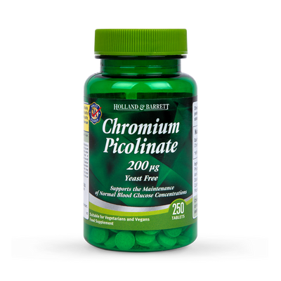 Holland Barrett Chromium Picolinate 250 Tablets 200ug
