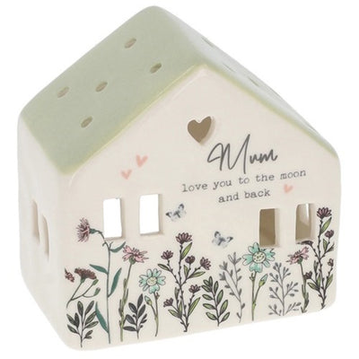 Joe Davies - Sweet Meadow Tealight Holder House - Mum