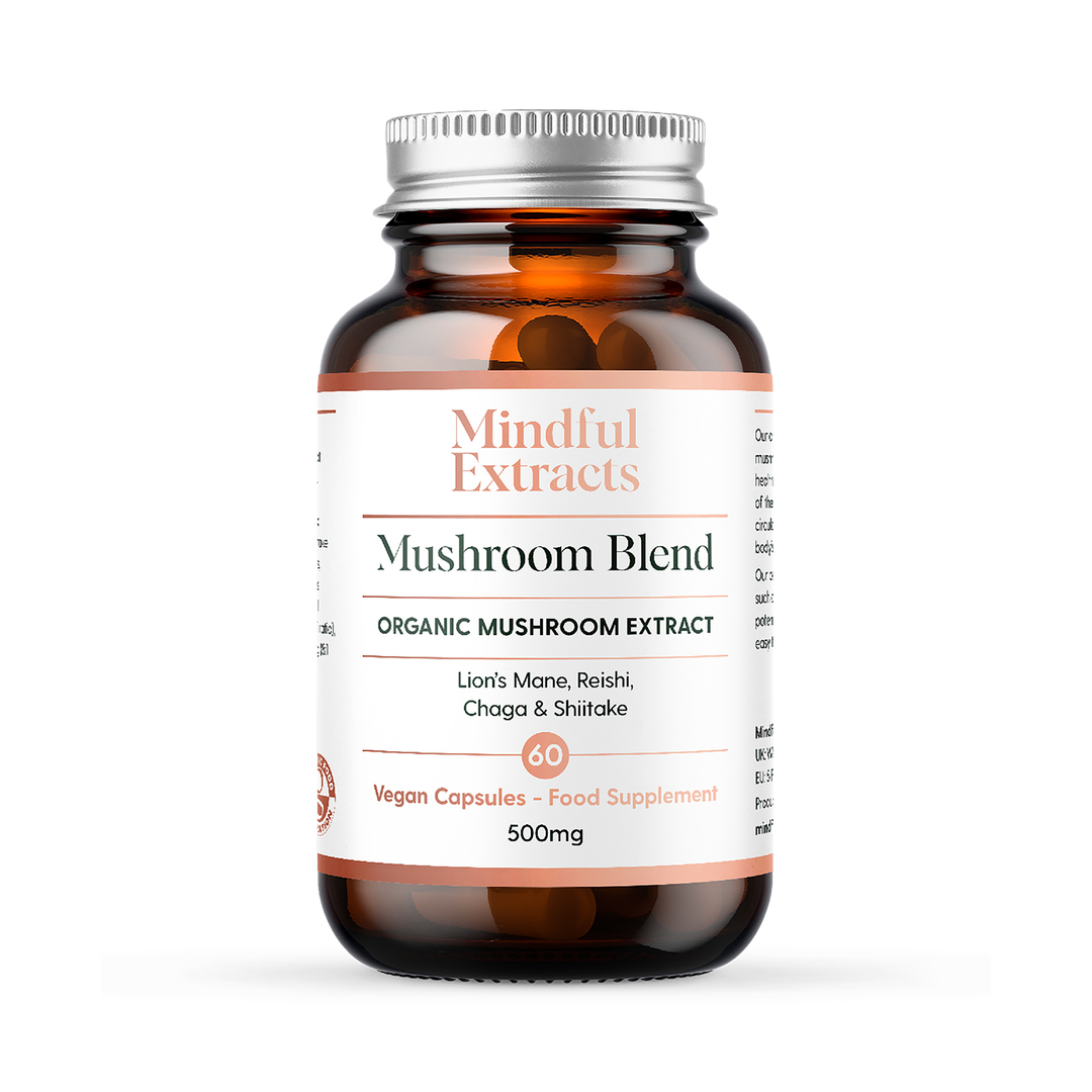 Mindful Extracts Organic Mushroom Blend 60 Vegan Capsules