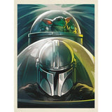 Star Wars Mandalorian N-1 Starfighter Framed Canvas Print