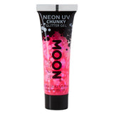 Moon Glow - Neon UV Chunky Glitter Gel - Hot Pink