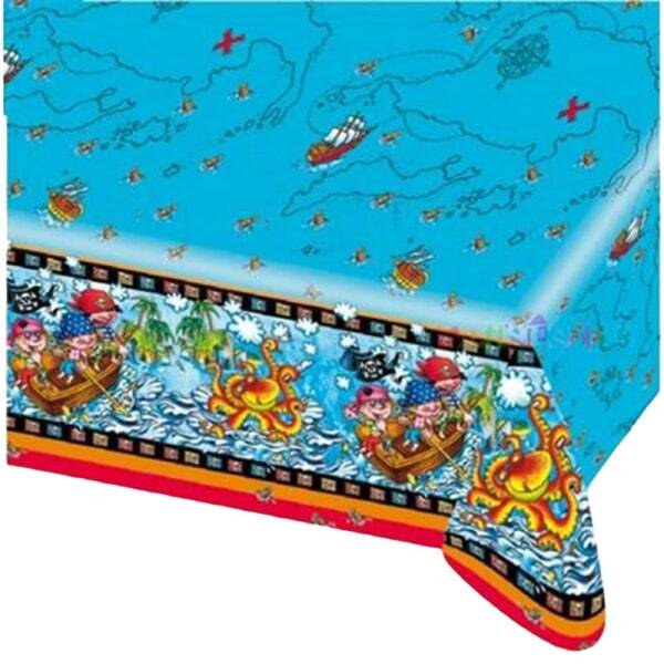 Plastic Pirate Tablecloth