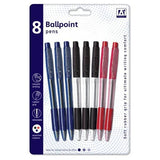 A Star Ballpoint Pens With Grips (Pack Of 8)
