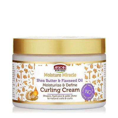 African Pride Moisture Miracle Shea Butter & Flaxseed Oil Cu