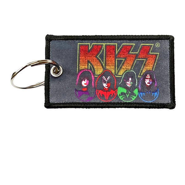 Material: Metal, Polyester. Design: Embroidered Patch, Faces, Icons, Logo. Finish: Satin. Double Stitched, Split Ring.