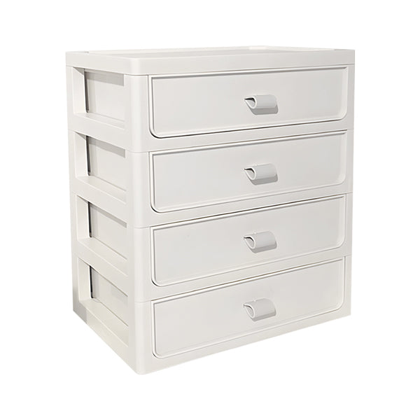 Livingandhome 4-Tier Plastic Stackable Desktop Organiser