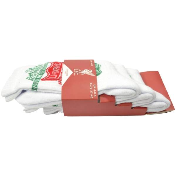 Liverpool FC Adult Sports Socks (Pack of 3) (4-6.5)