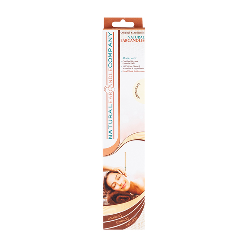 Lemongrass Fragranced Natural Ear Candles with Filter