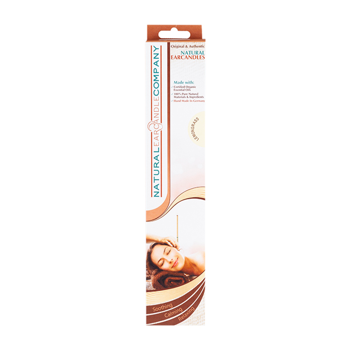 Lemongrass Fragranced Natural Ear Candles with Filter