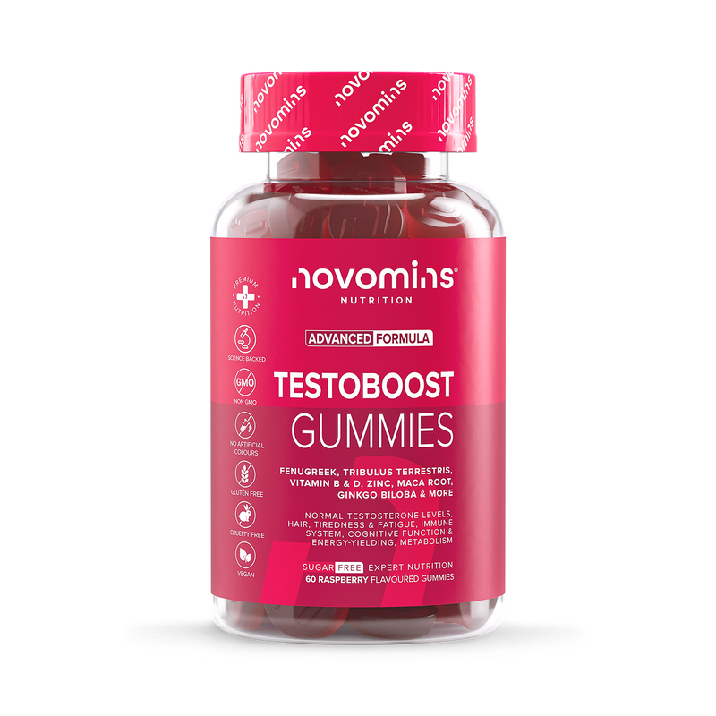 Testosterone Support Gummies with Zinc Maca Root & Vitamin B12 60 Count