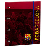 A4 ring binder with hardback build and FC Barcelona branding.